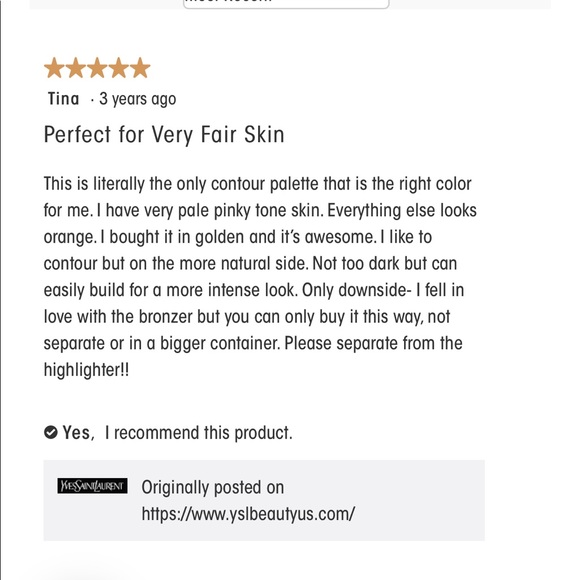 Yves Saint Laurent couture contouring bronzer Huda - Picture 9 of 9